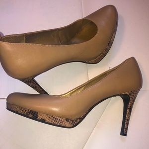 Sexy pair of nude heels